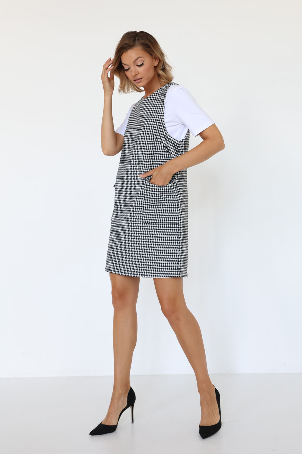 Сарафан мини с карманами - Looklikecat фото 3