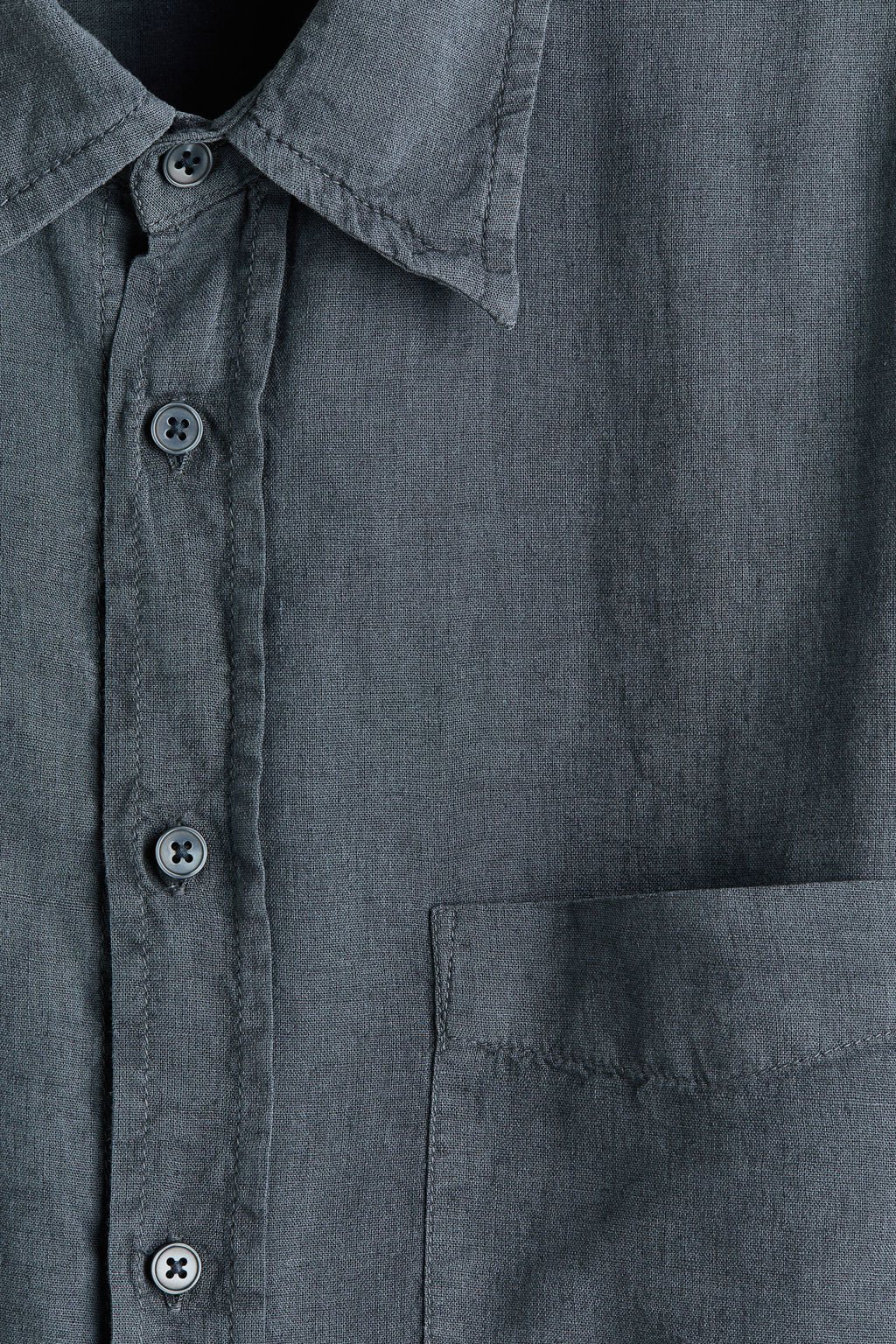 Camisa en mezcla de lino Relaxed Fit - H&m фото 4