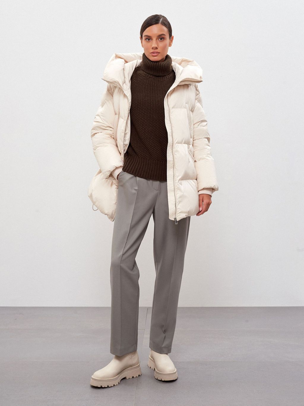 Conso/WDM 220518 - milk Пуховая Куртка  фото 6