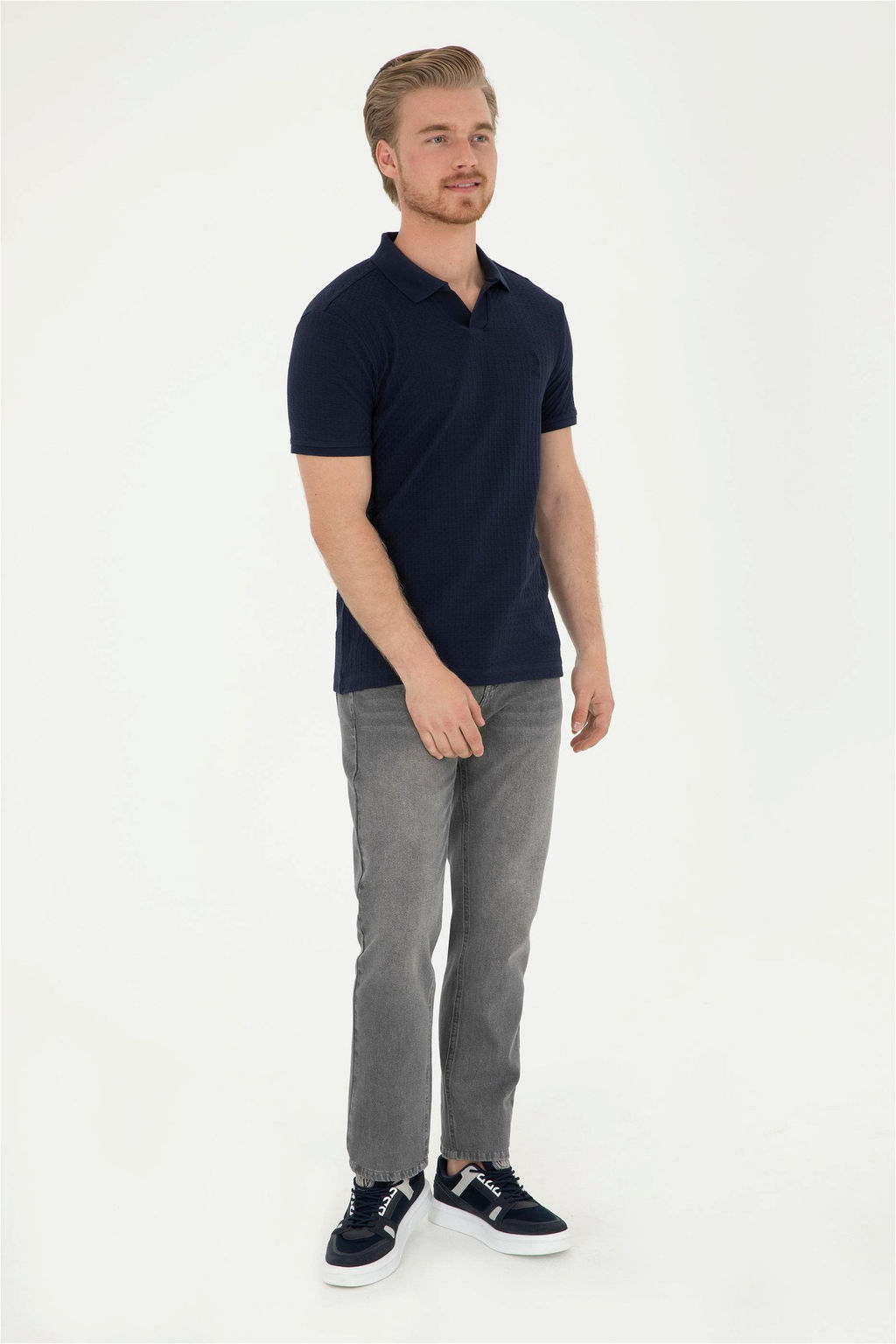 Мужская темно-синяя футболка - U.s. polo assn фото 4