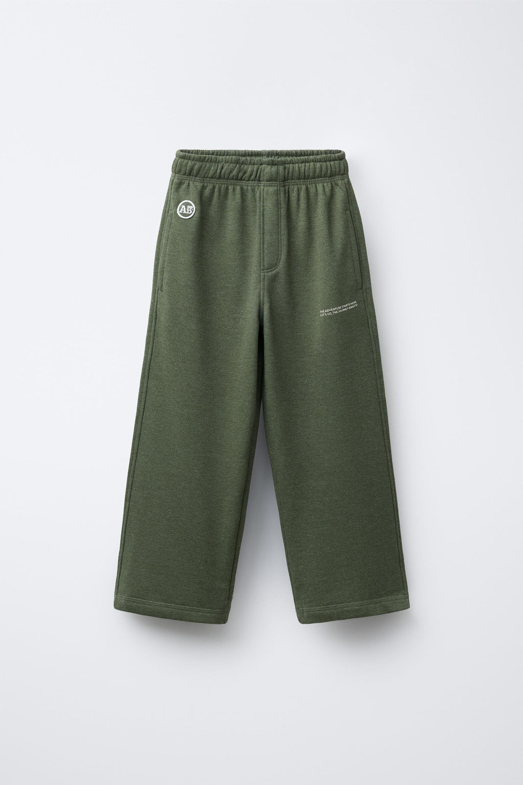 BRUSHED FLEECE SWEATSHIRT AND TROUSERS SET WITH SLOGAN - Zara фото 4