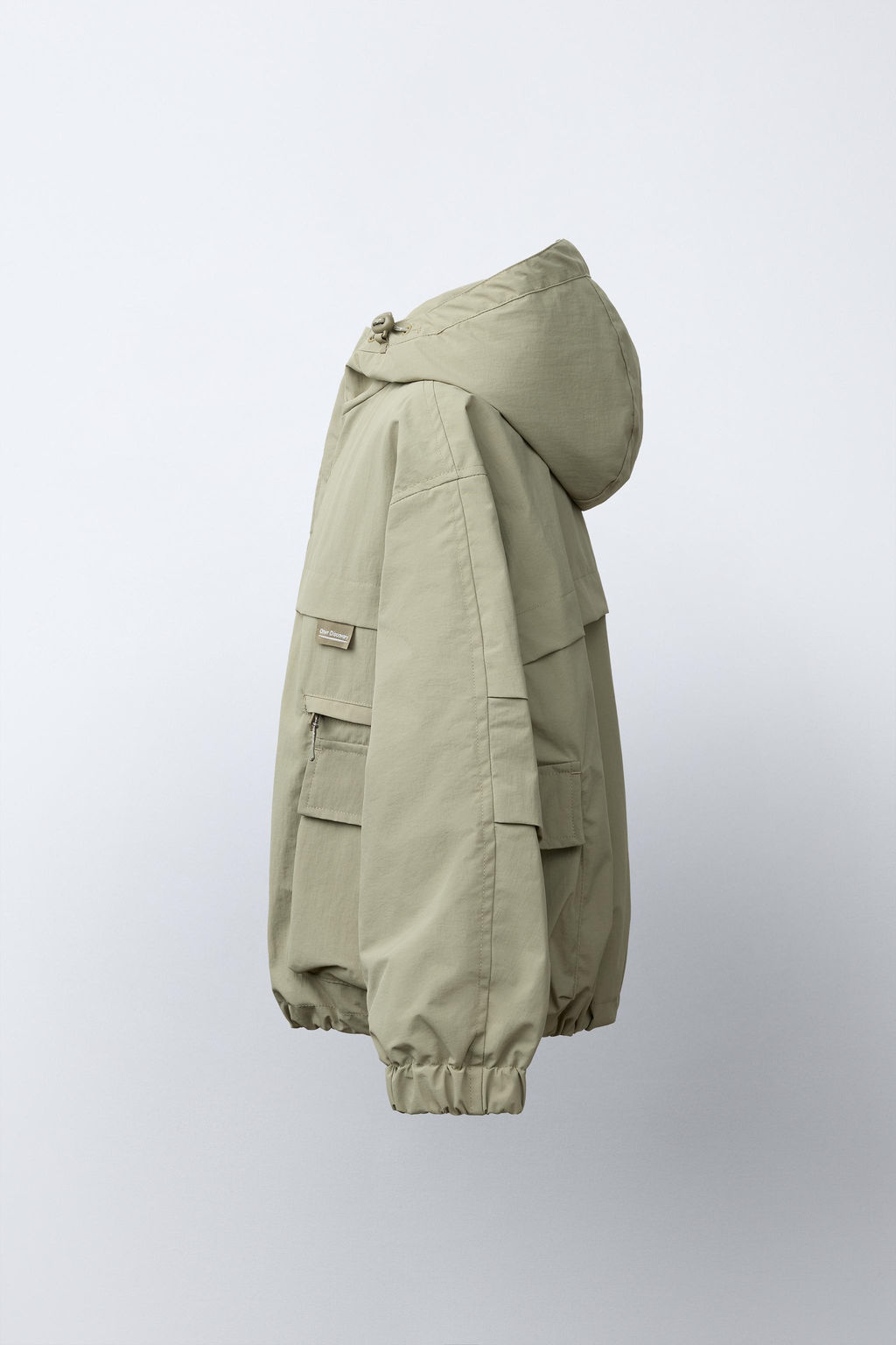 PARKA CORTA BOLSILLOS / Khaki - Zara фото 7