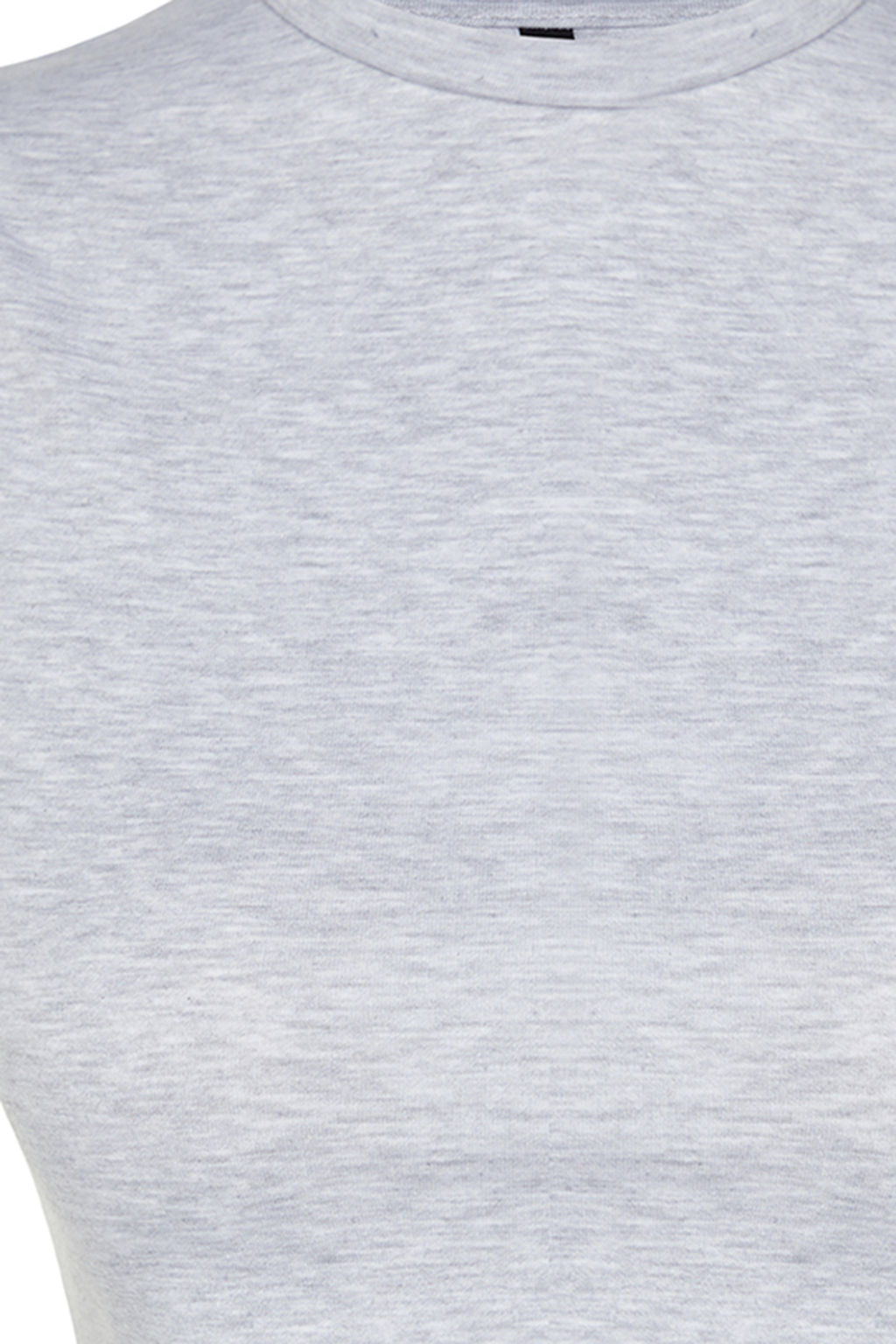 Antrasit- Kar melanj 2li Paket Kolsuz Crop Pamuklu Esnek Orme Atlet TWOSS23AL00010