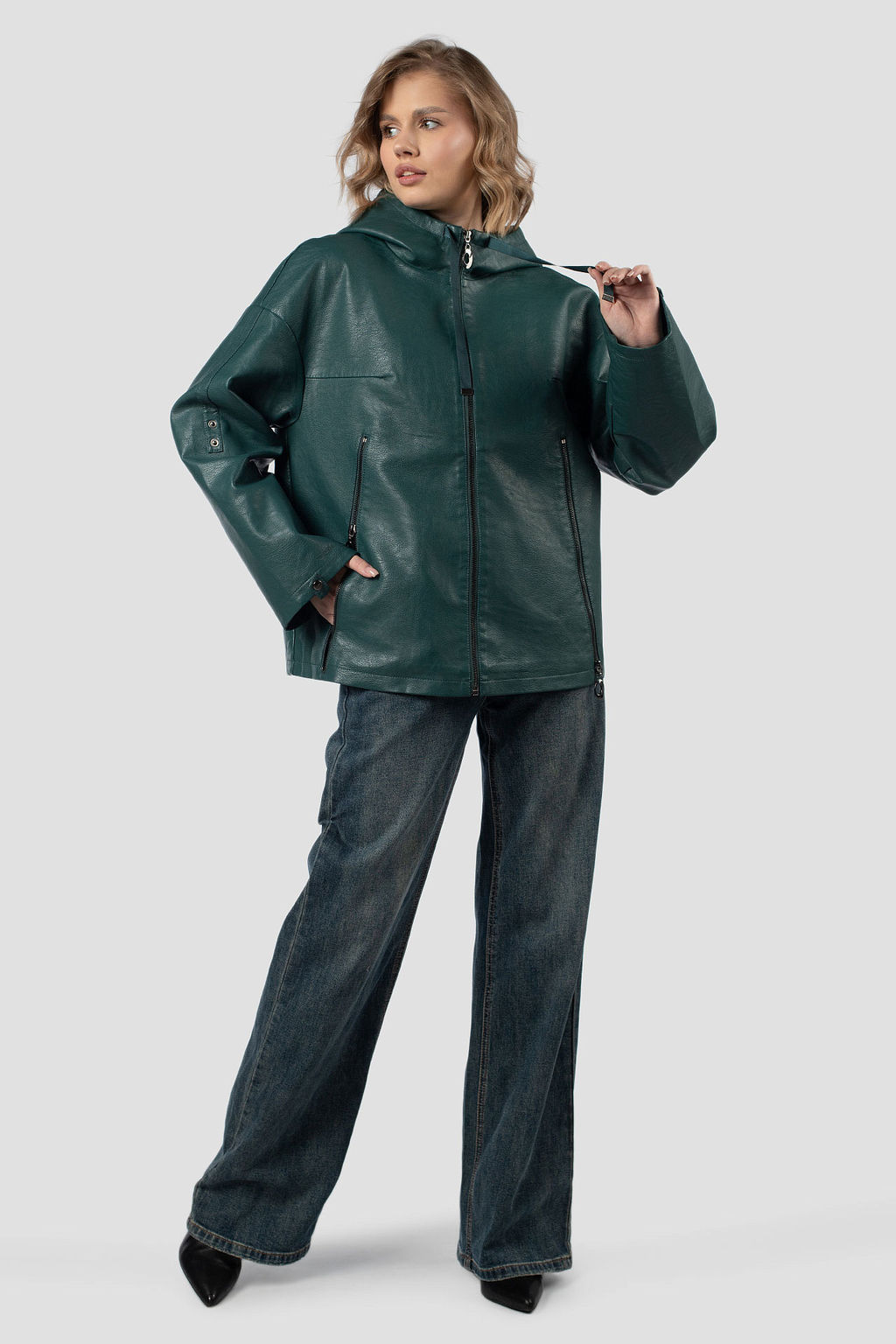 Эко-кожа Плащ куртка - El podio фото 2