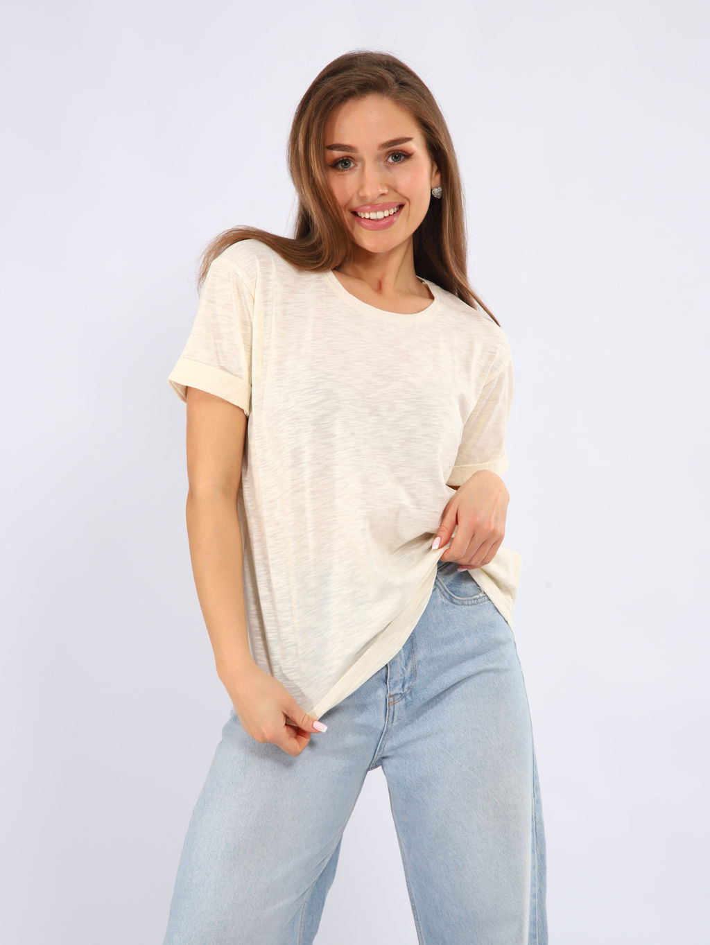 Футболка женская 6-206г (айвори)