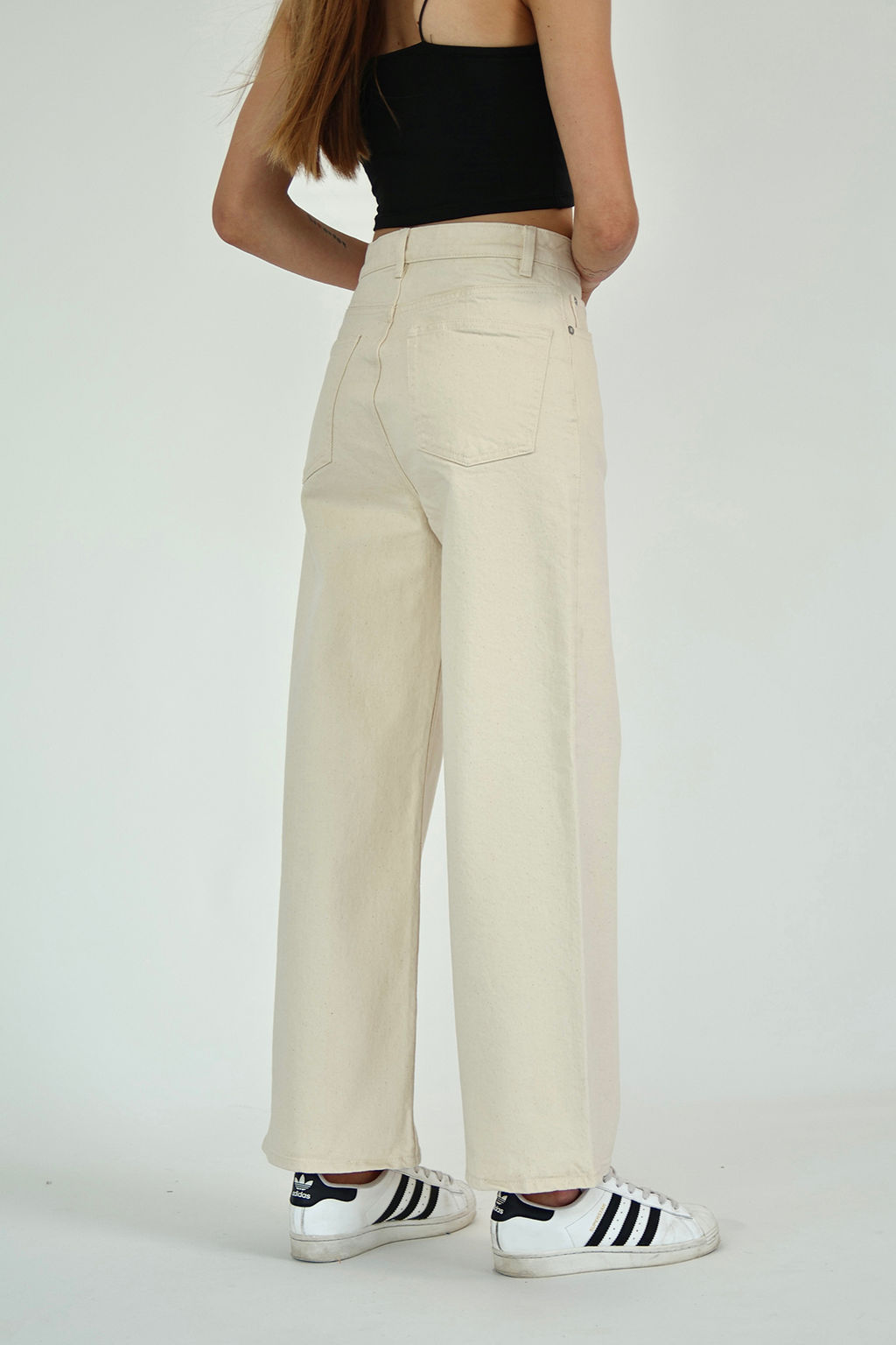 Koyu Kahverengi Yuksek Bel Bilek Boy Culotte %100 Pamuklu Jeans TWOAW26JE00190 - Trendyolmilla фото 23