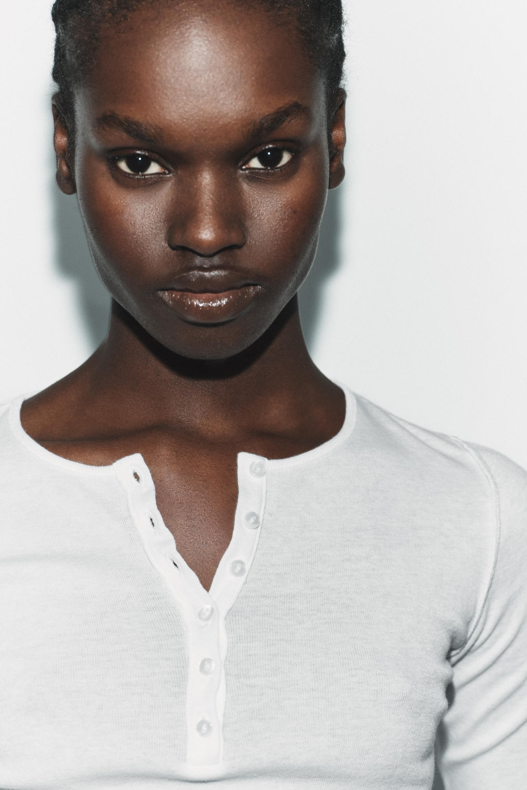 HENLEY NECK T-SHIRT - Zara фото 10