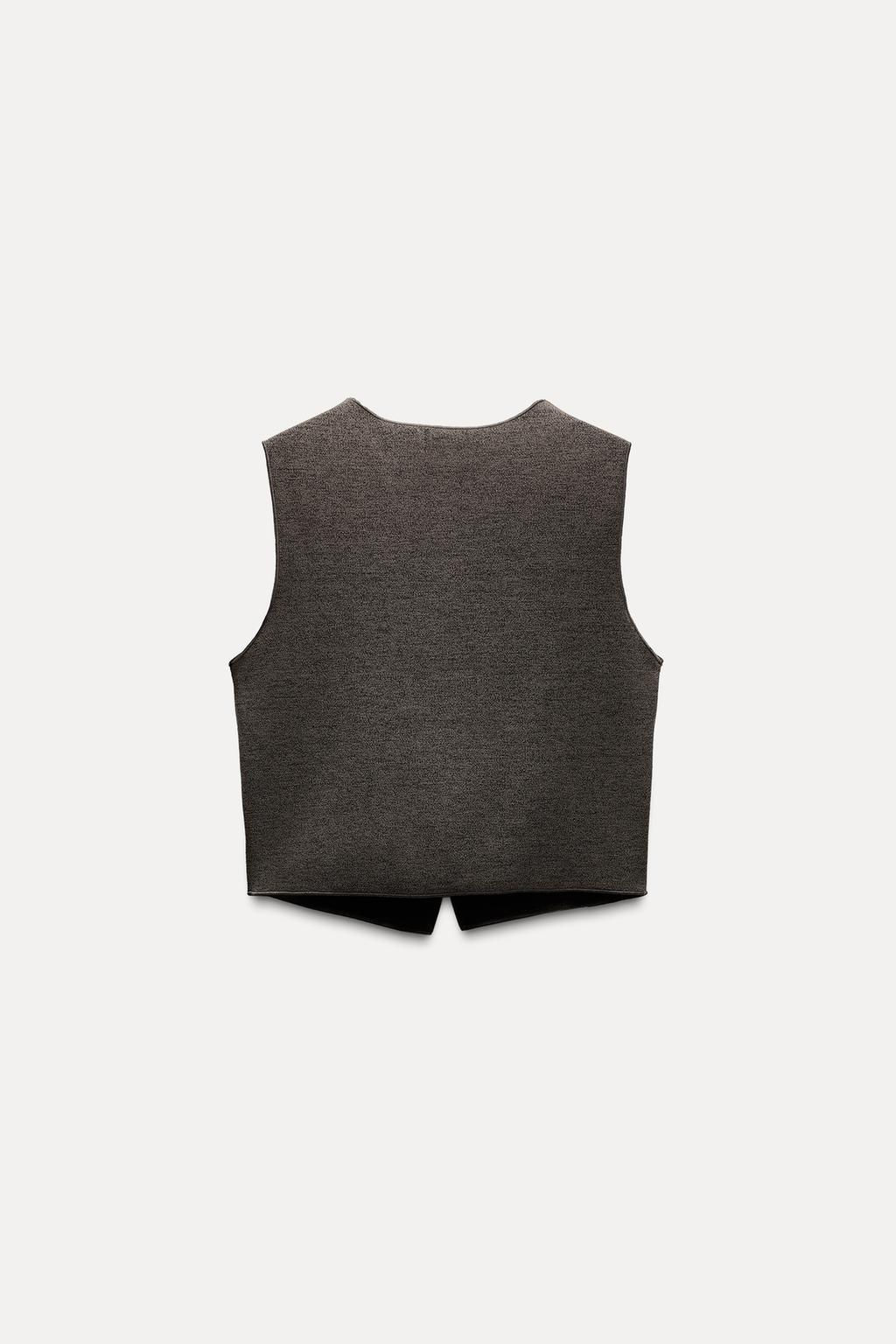 STRETCH KNIT VEST TOP - Zara фото 5
