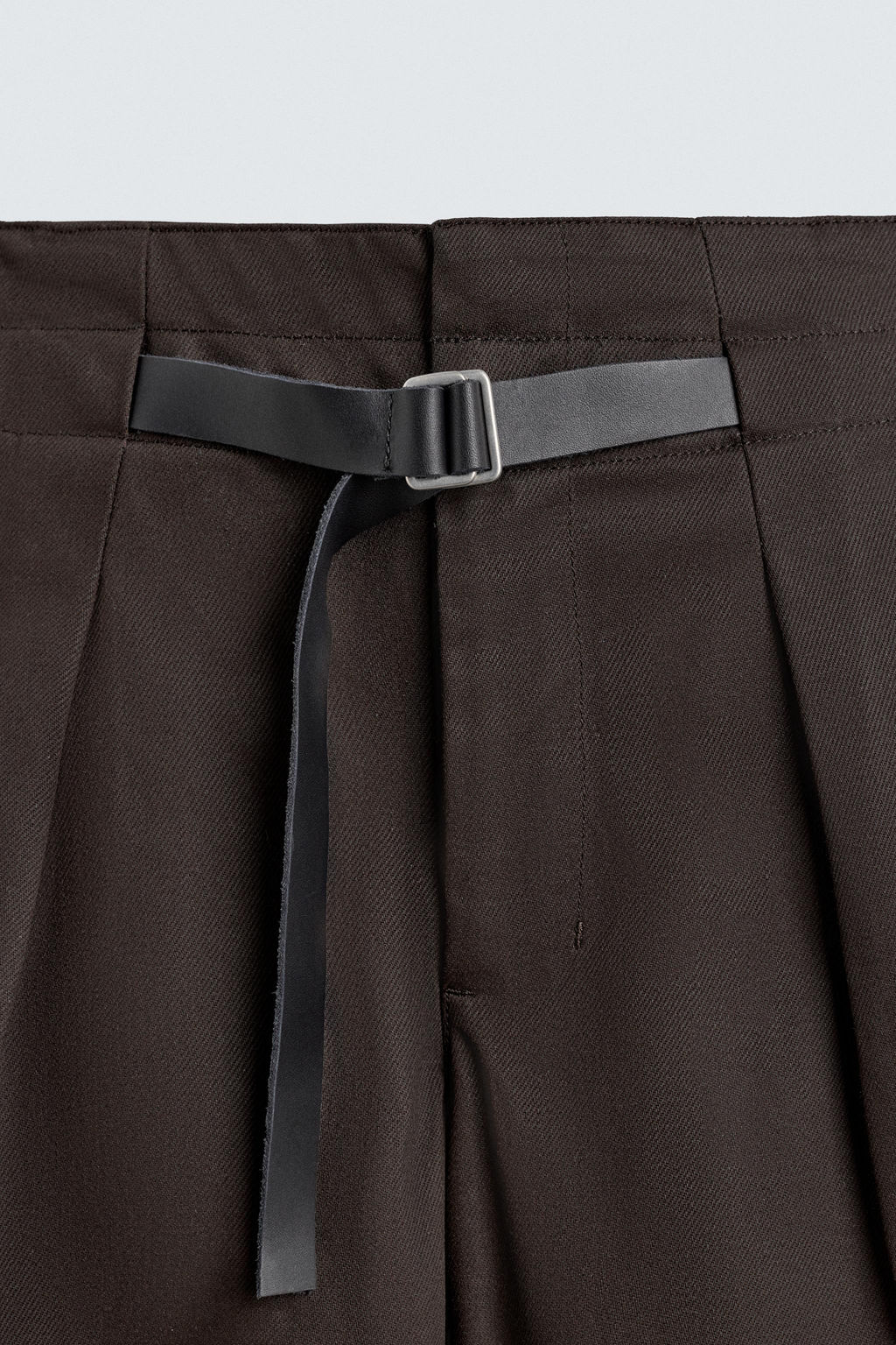 PLEATED TROUSERS WITH BELT - Zara фото 7