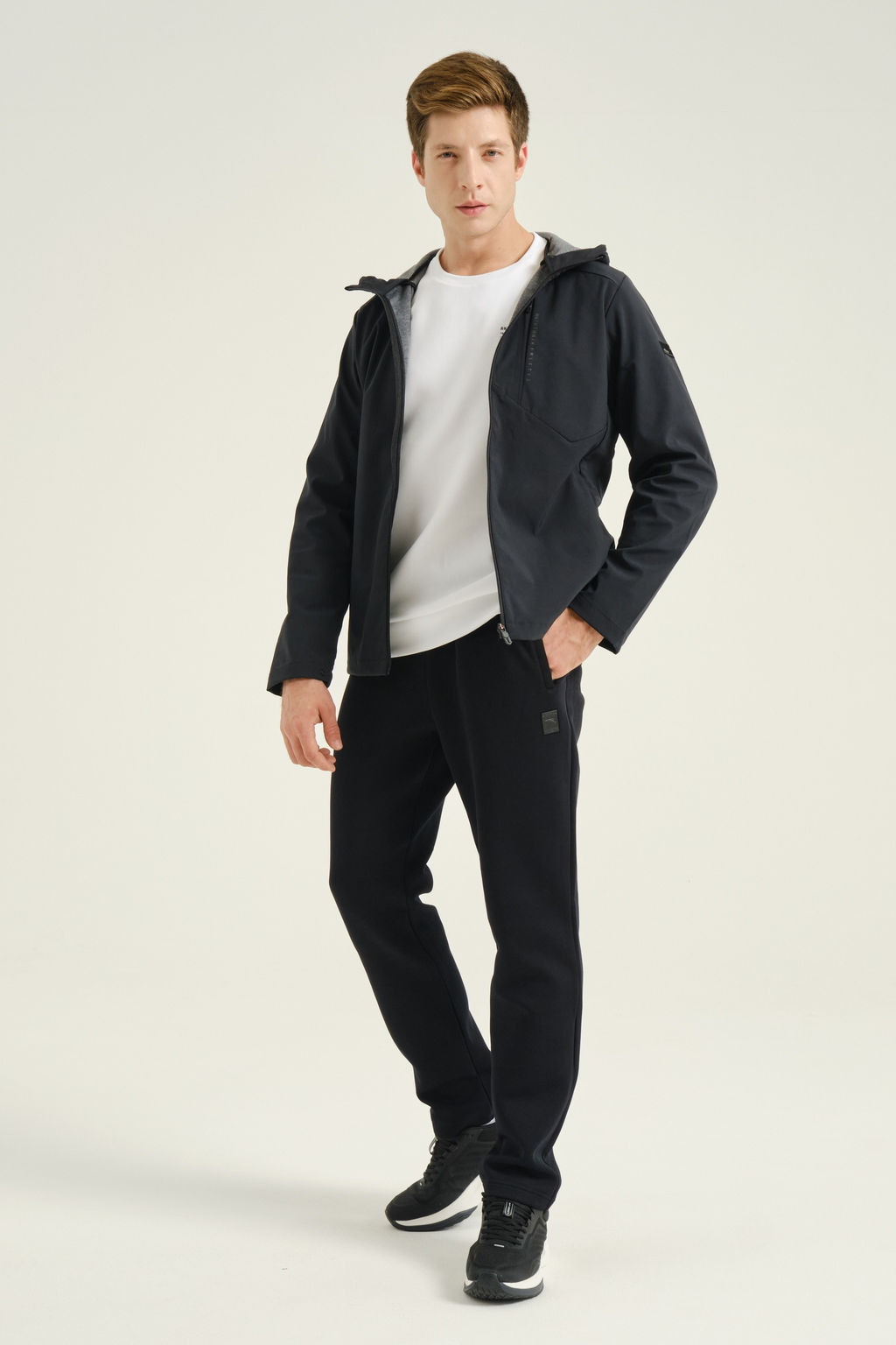 Брюки трикотажные удлиненные Черный - Anta фото 3