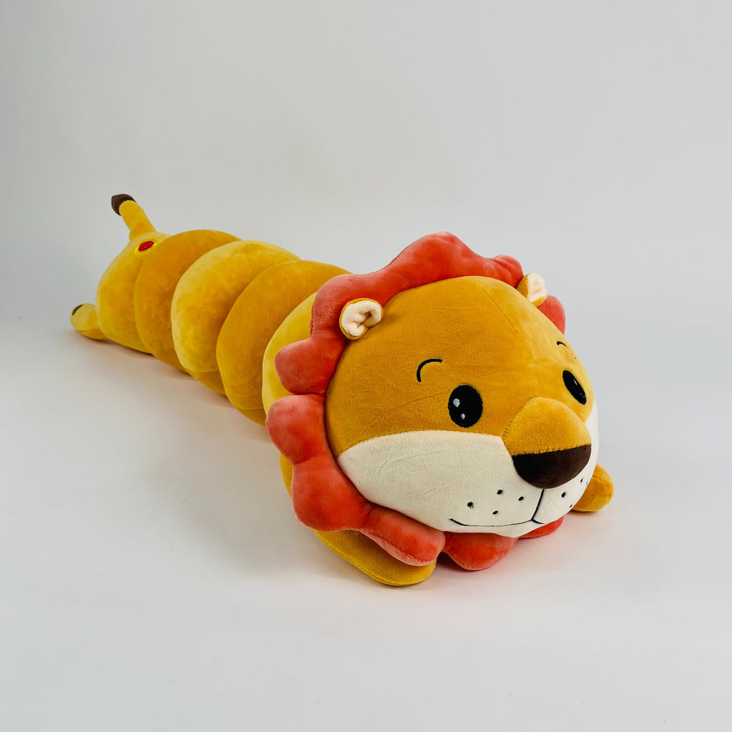Мягкая игрушка Лев батон длинный гусеница 110 см - Storyland фото 6