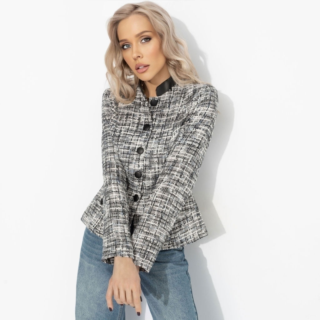 Жакет приталенный с подплечниками, Взрыв эмоций - Charutti фото 4