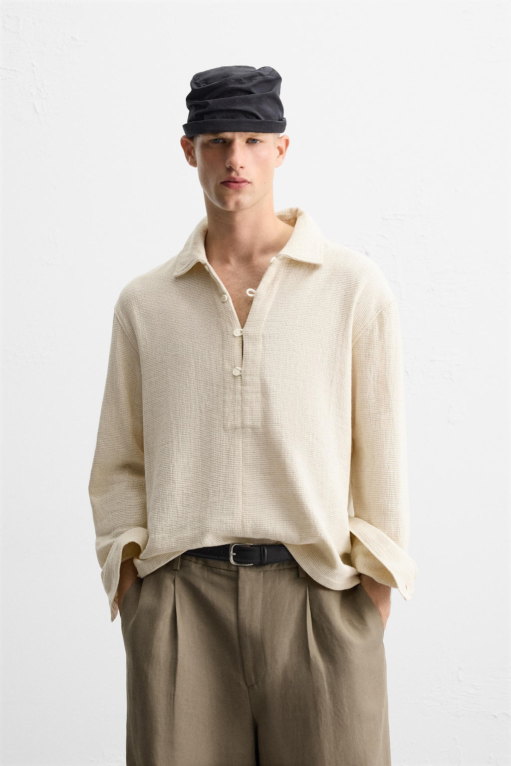 TEXTURED POLO SHIRT - Zara фото 2