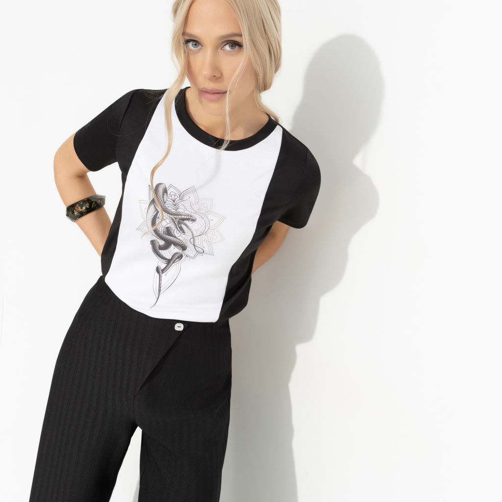 Футболка с принтом, Я так хочу (snake) - Charutti фото 4