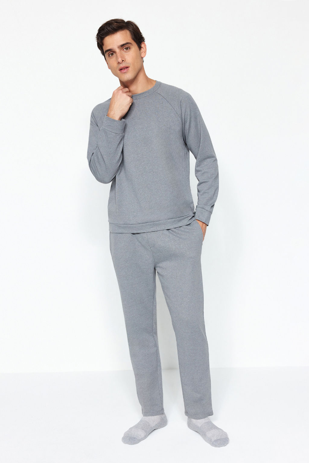 TRENDYOL MAN Lacivert Regular Fit Pijama Tak?m? TMNAW22PT0510 - Trendyolmilla фото 23