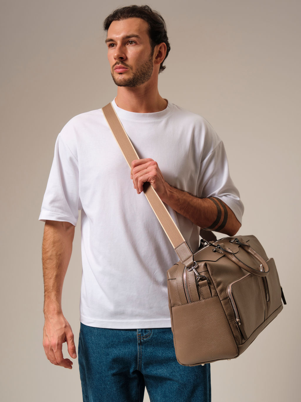 Сумка дорожная Azaro 8042 тауп