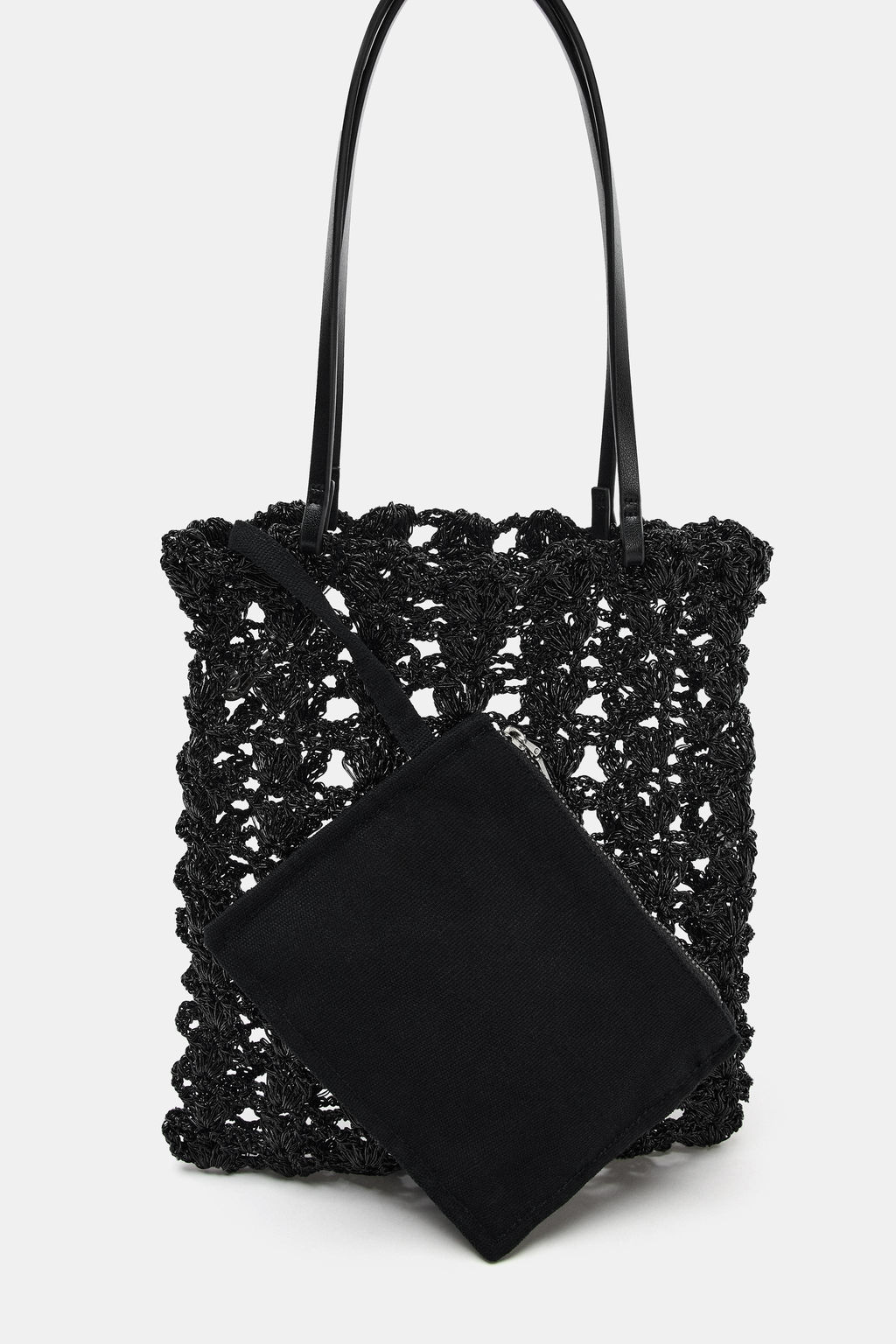 MINI SHOPPER CROCHET / Negro