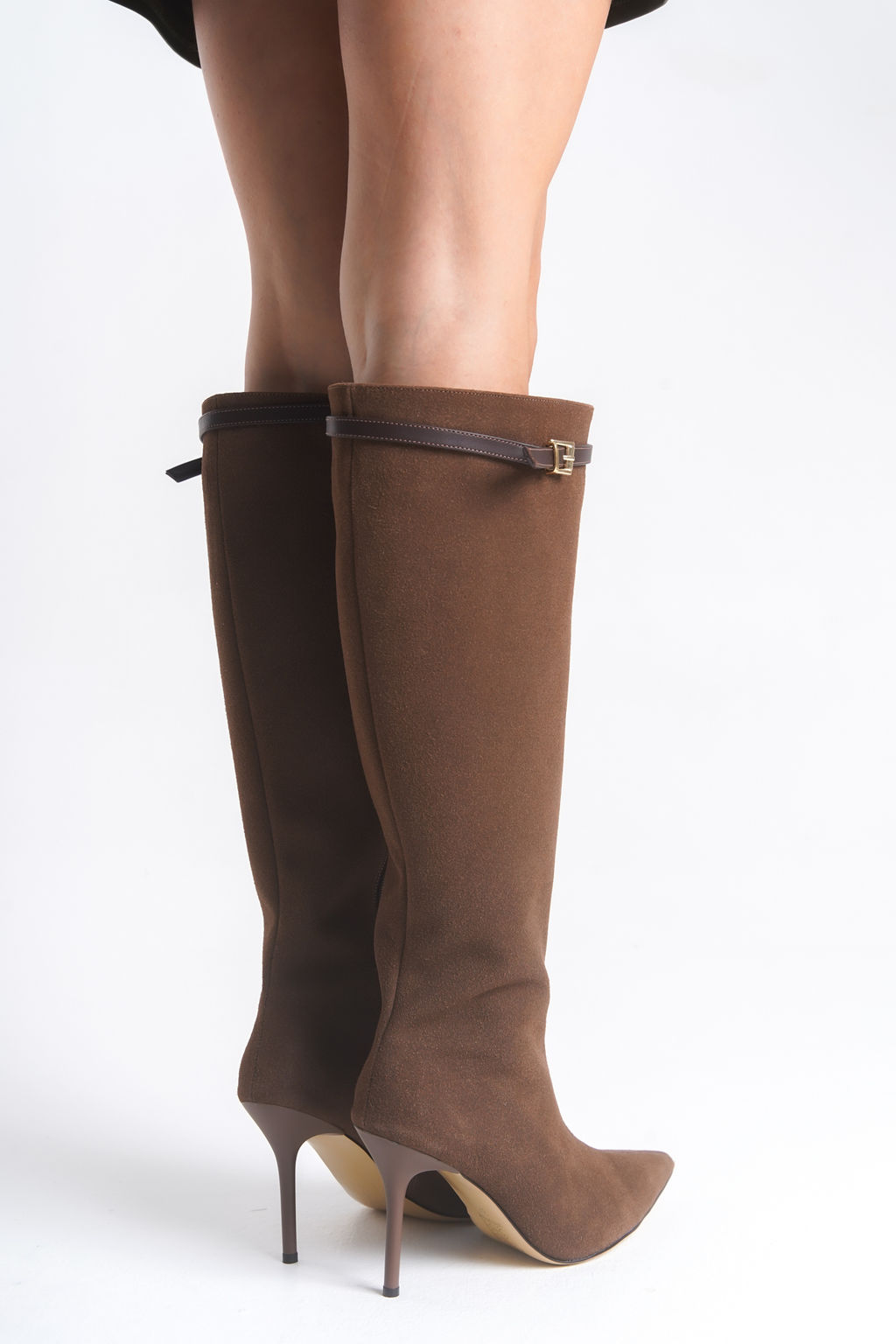 Siyah Kemer Detayl? Ince Topuklu Kad?n cizme TAKAW26CZ00036 - Trendyolmilla фото 9