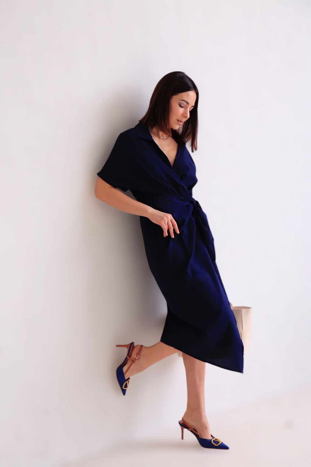 Martichelli Платье в глубоком синем  фото 5