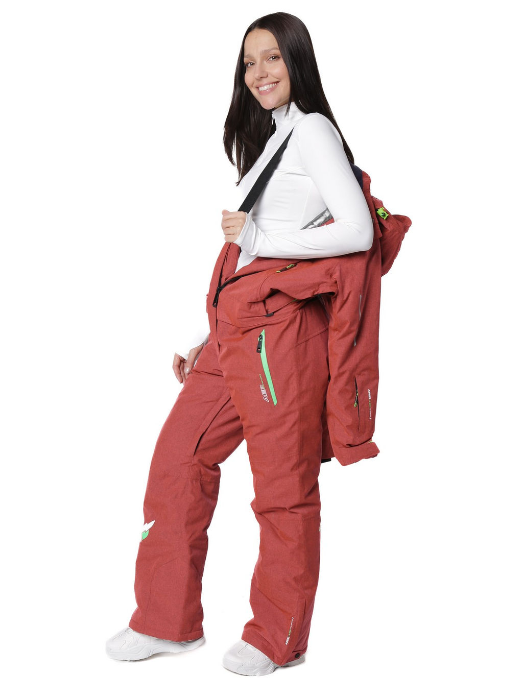 Комбинезон B-9063 Темно-бордовый - Snow headquarter фото 40