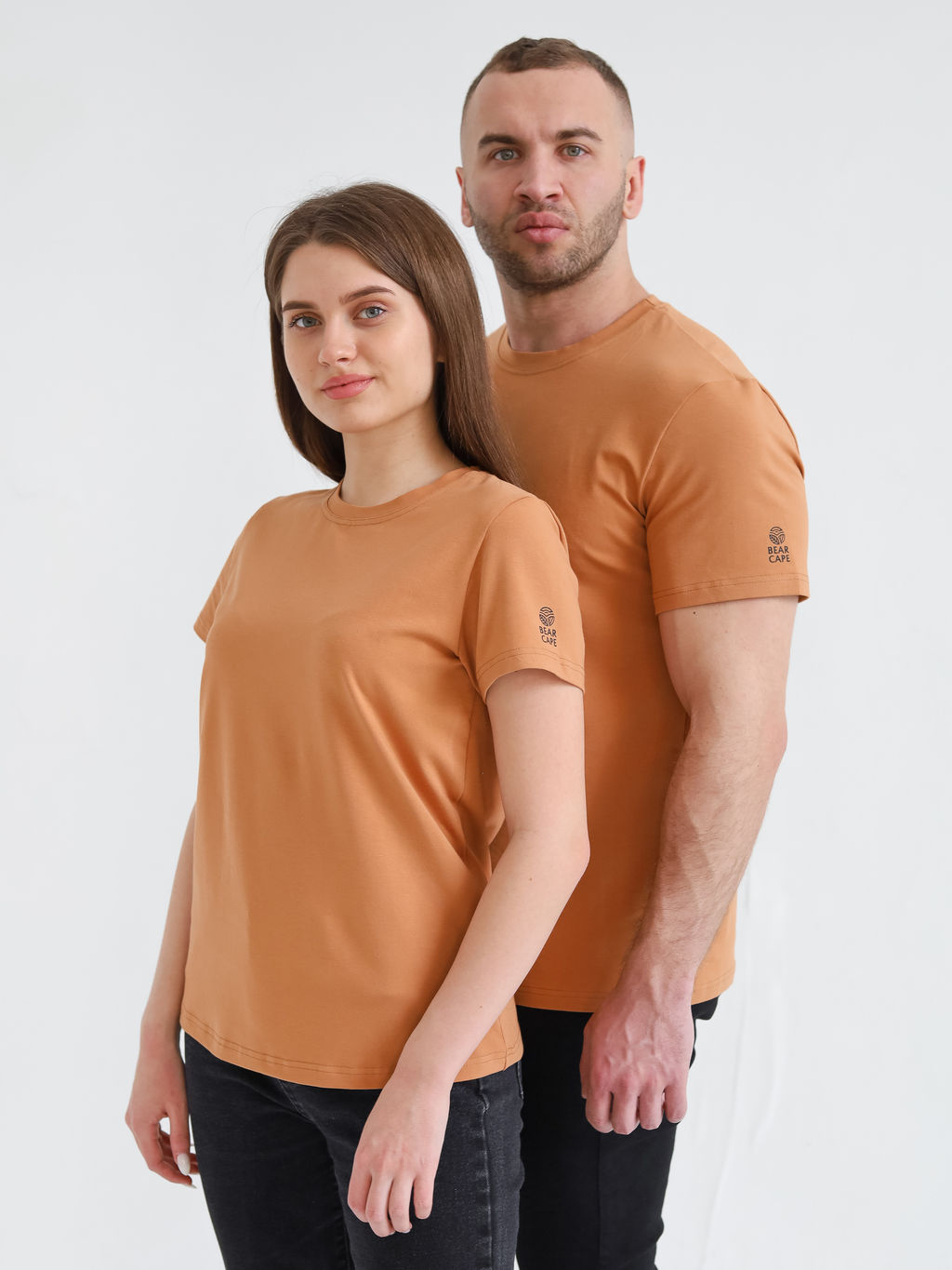 Футболка женская классика Bearcape (корица)  фото 3