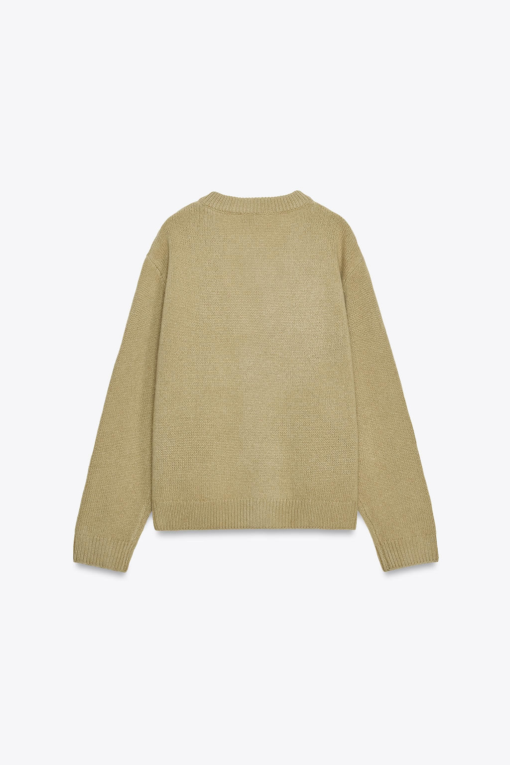 100% WOOL KNIT BASIC V-NECK SWEATER - Zara фото 6