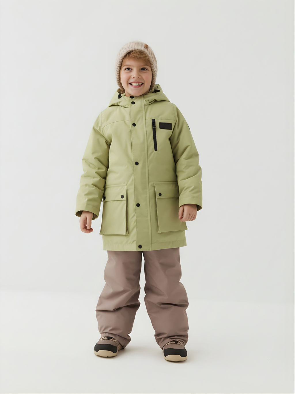Парка демисезонная "Фисташка"