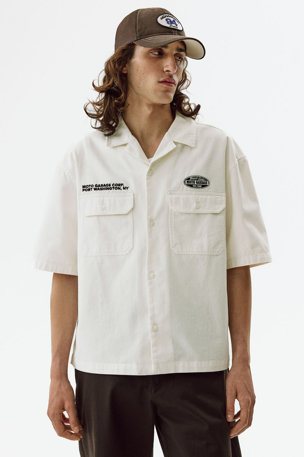 Camisa cargo de manga corta Relaxed Fit - H&m фото 4