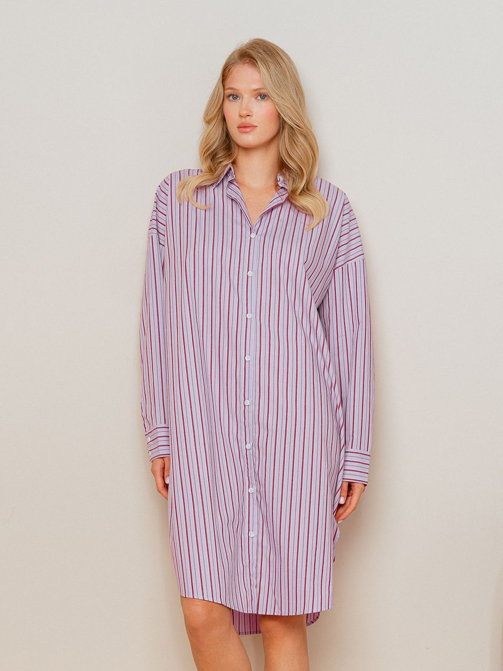 Сорочка женская Indefini 4304SCX розовая  фото 3