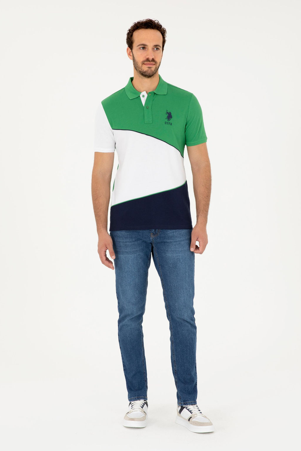 U. S. Polo Assn / Мужская зеленая футболка - U.s. polo assn фото 4