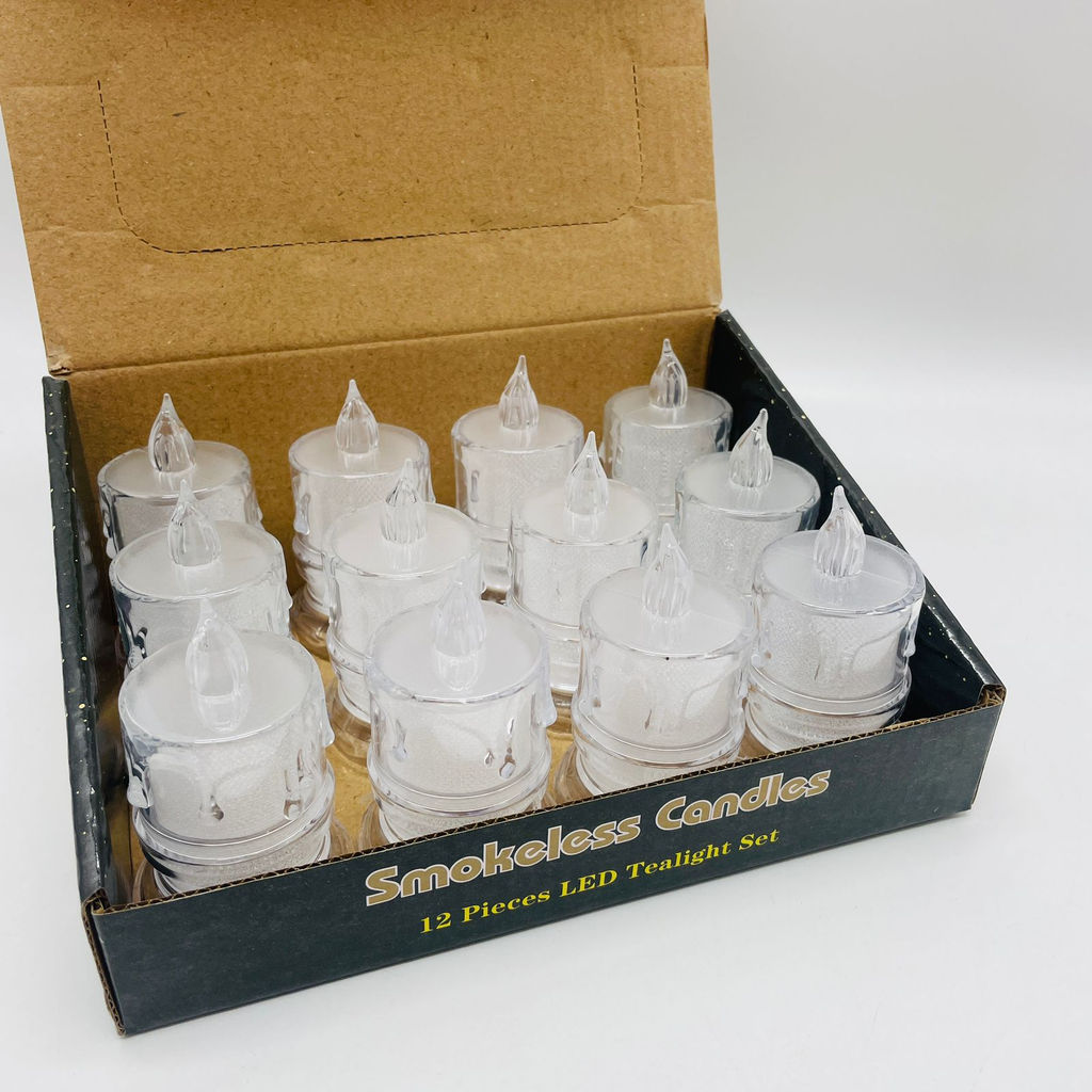 Новогодний декор Ночник - Свеча в подсвечнике 8 см (12 шт в уп) - Ип лебедев о.ю фото 2