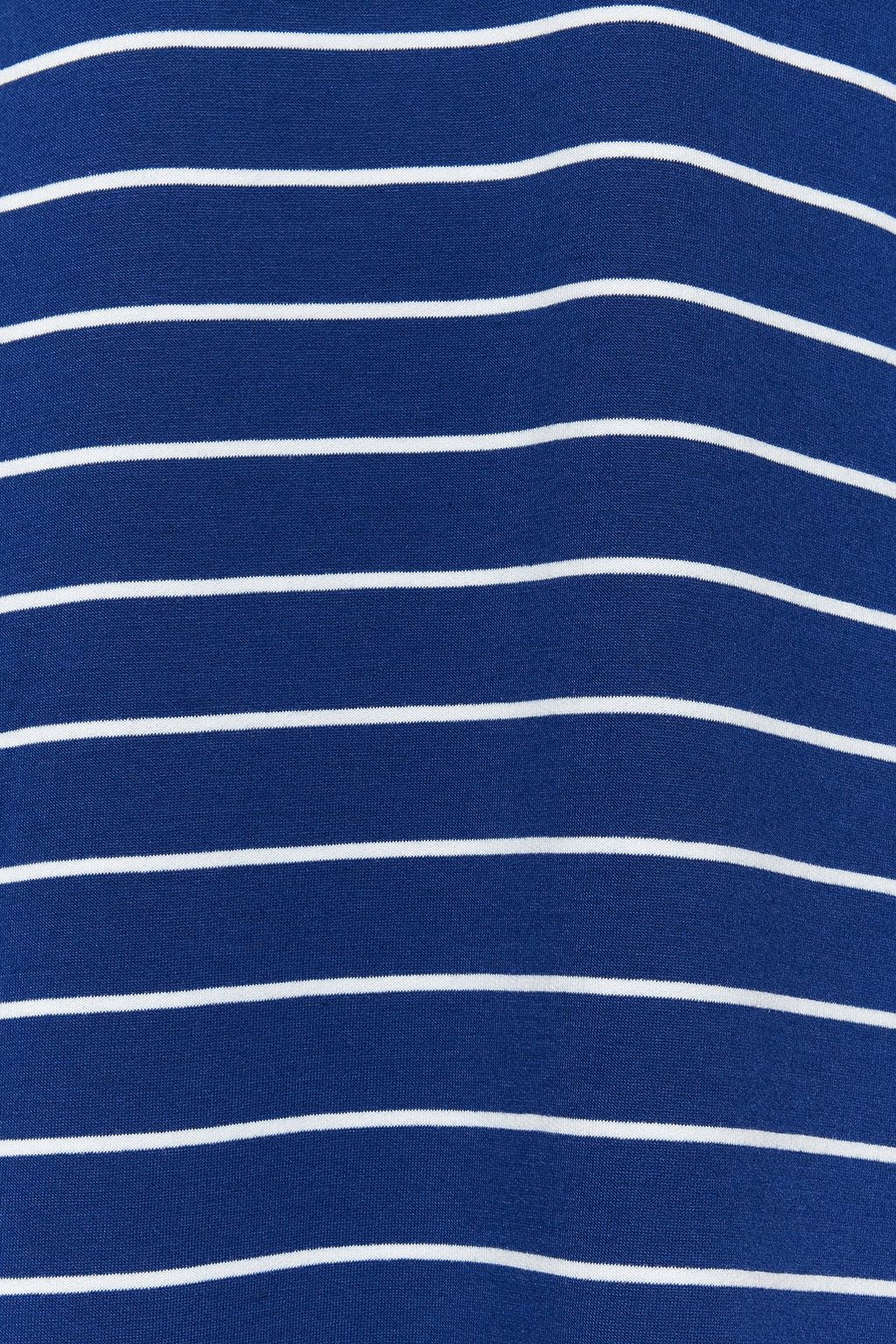 Lacivert Cizgili Y?rtmac Detayl? Shift/Duz Maxi Orme Elbise TWOSS23EL00690 - Trendyolmilla фото 5