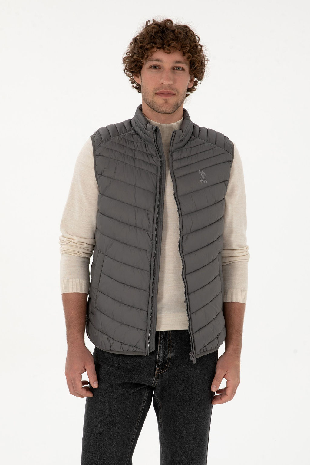 Erkek Gri Yelek Sepette S_rpriz _ndirim - U.s. polo assn фото 3