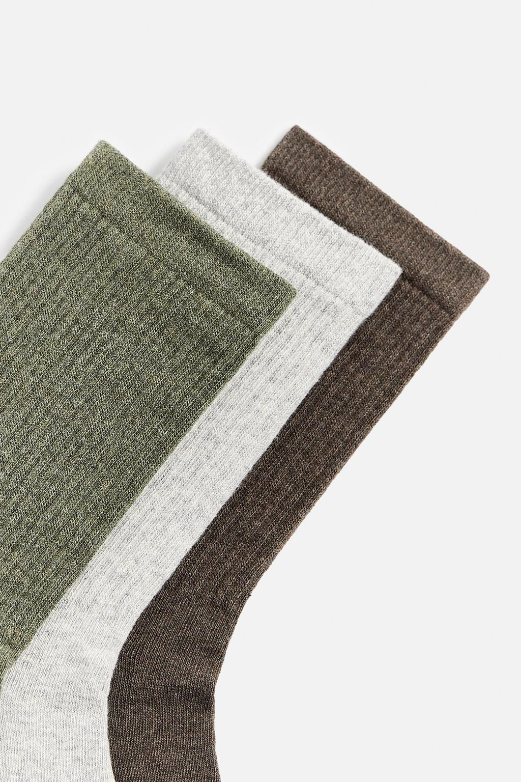 PACK OF 3 RIBBED SOCKS - Zara фото 3
