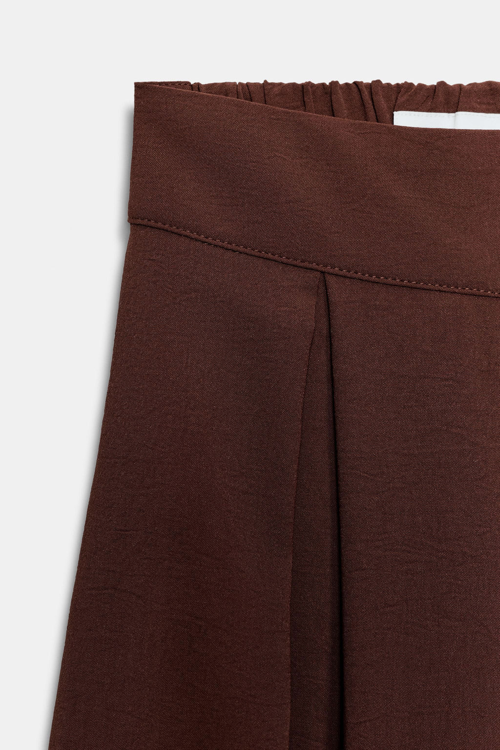 PANTAL?N FLUIDO ABERTURAS / Marr?n - Zara фото 6