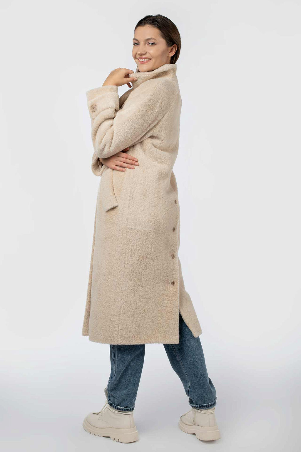 02-3143 Пальто женское утепленное - El podio фото 6