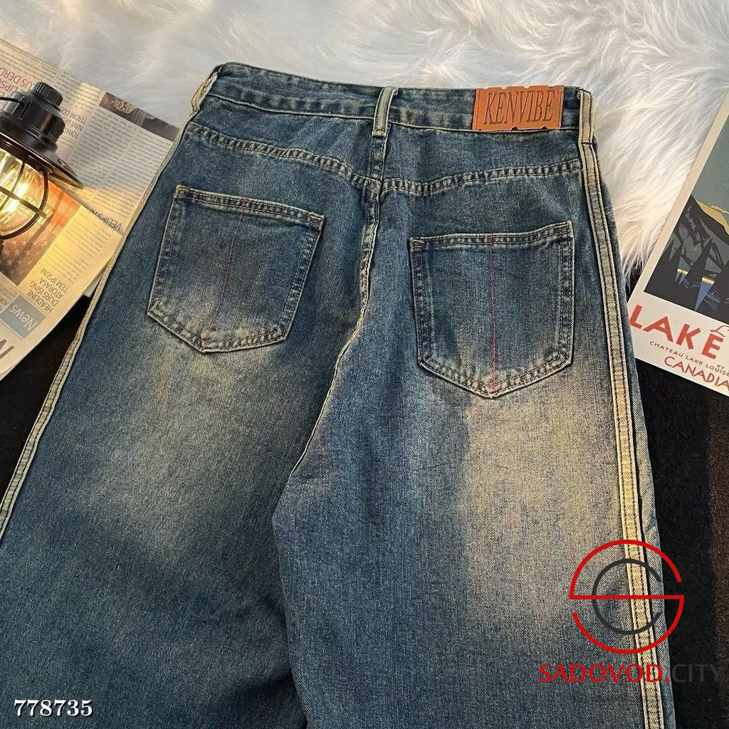 Джинсы с лампасами свободные - Bruno фото 4