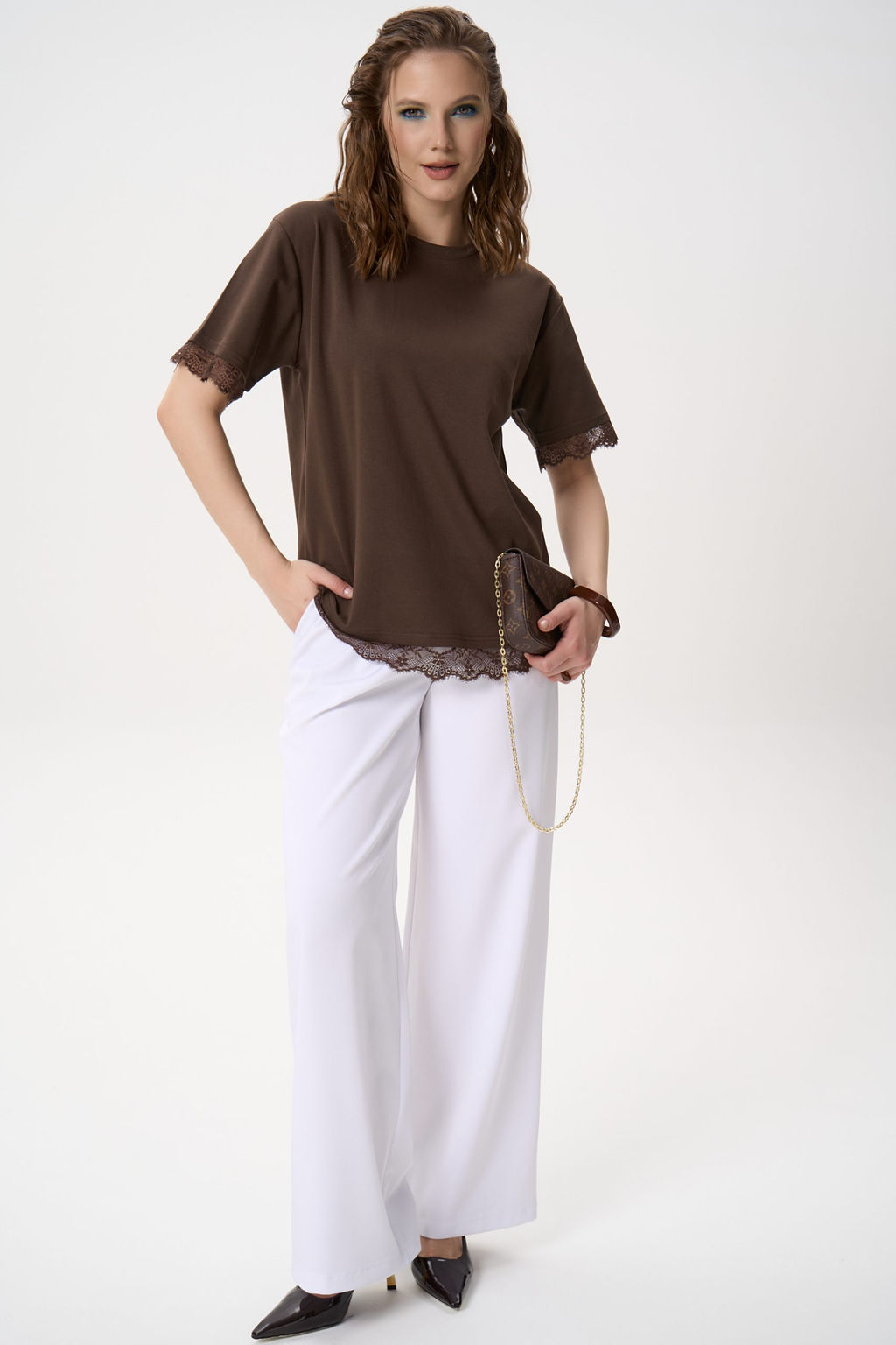 Футболка Бэль (шоколадный) - Эльза фото 13