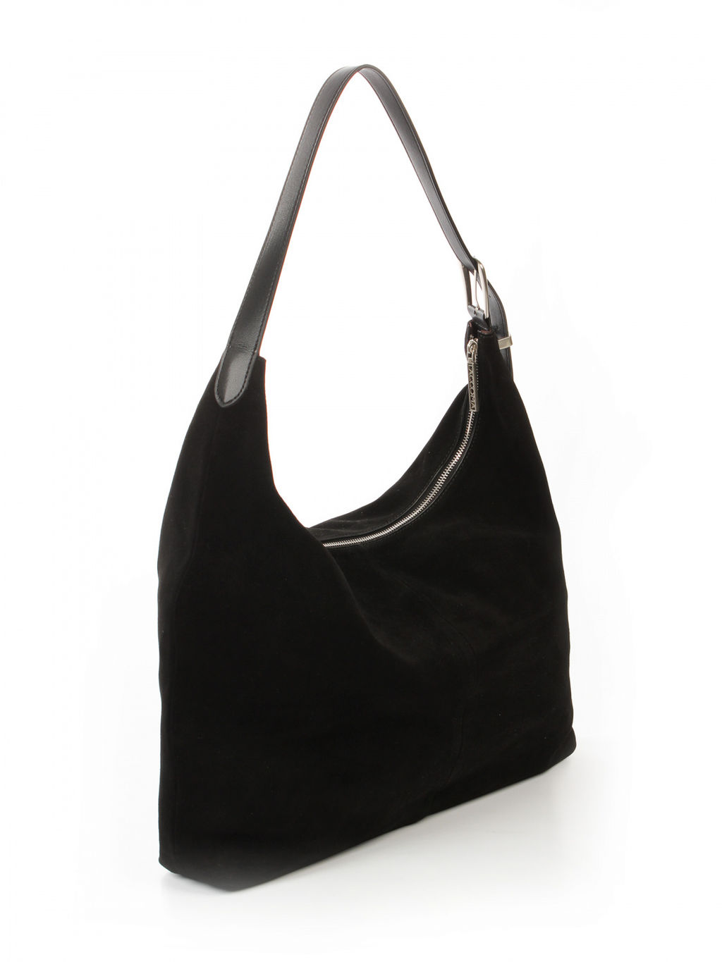 LACCOMA сумка АК3231-Ф-черный натуральная замша хлопок фото 4