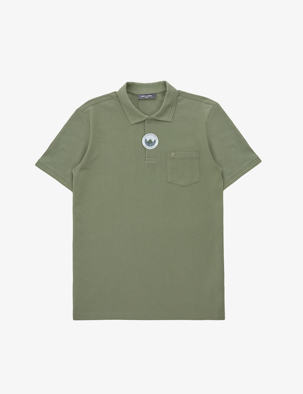 Haki Regular Fit %100 Pamuk K_vr_lmaz Polo Yaka Basic Ti__rt