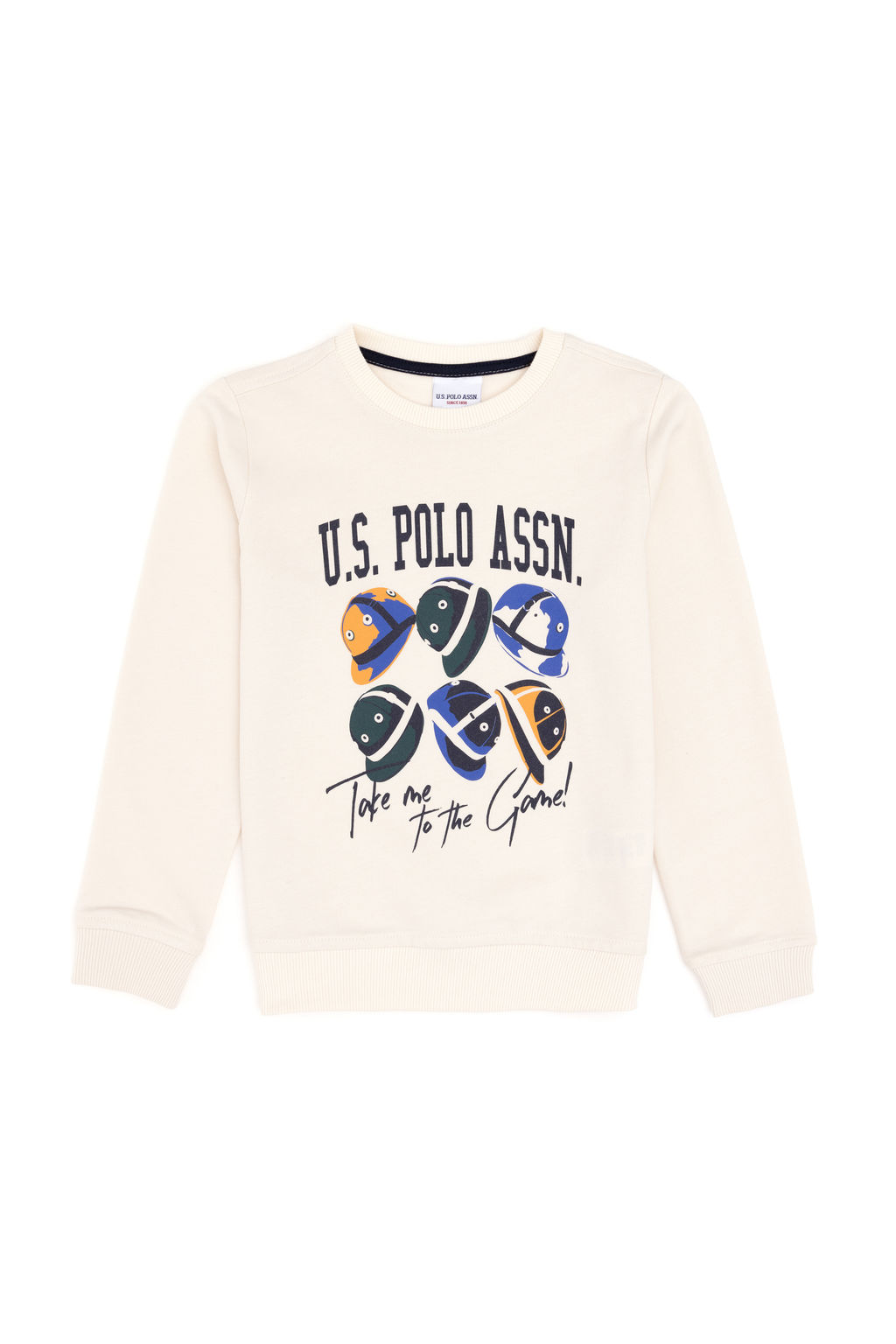 Кремовый свитшот для мальчика Неожиданная скидка в корзине - U.s. polo assn фото 6