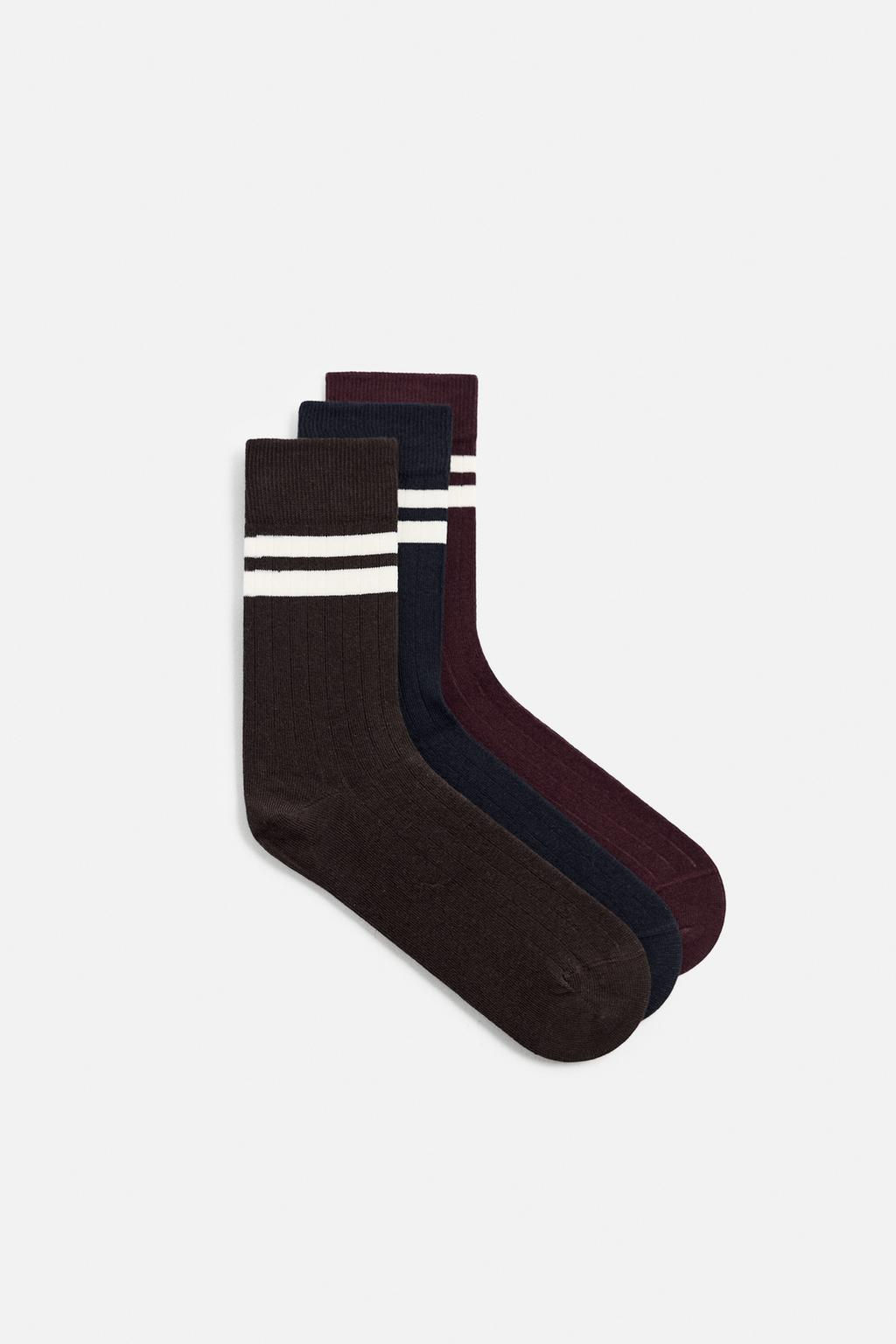 PACK OF 3 STRIPED SOCKS - Zara фото 2