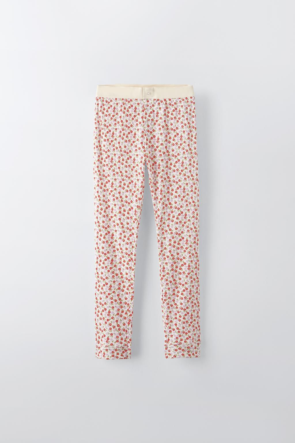 6-14 YEARS/ PYJAMAS WITH FLORAL PRINT - Zara фото 4