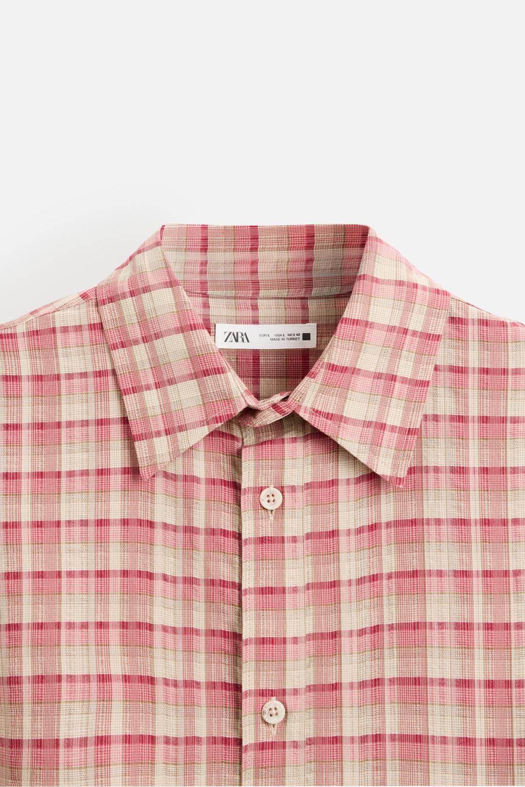 CHECK SHIRT - Zara фото 10