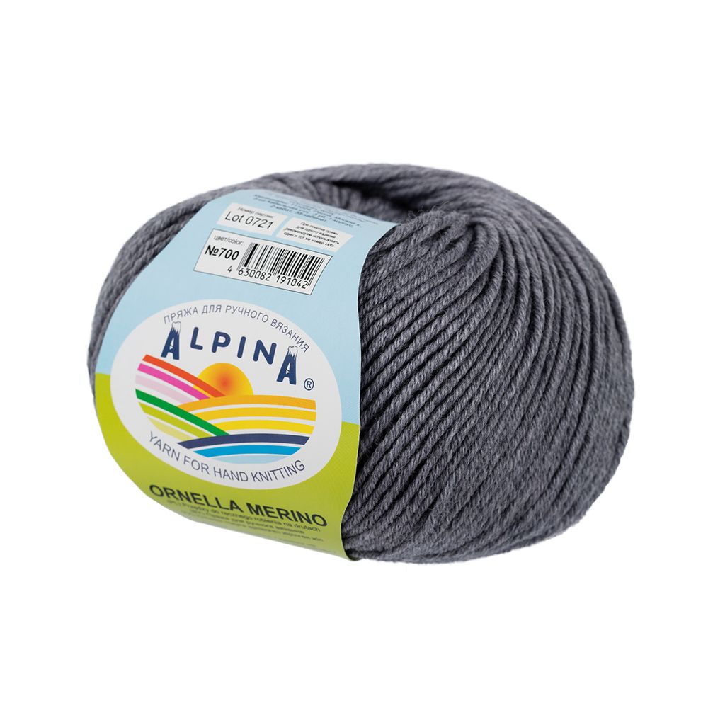 Пряжа ALPINA ORNELLA MERINO 100% мериносовая шерсть 10 шт. х 50 г 125 м  5 м