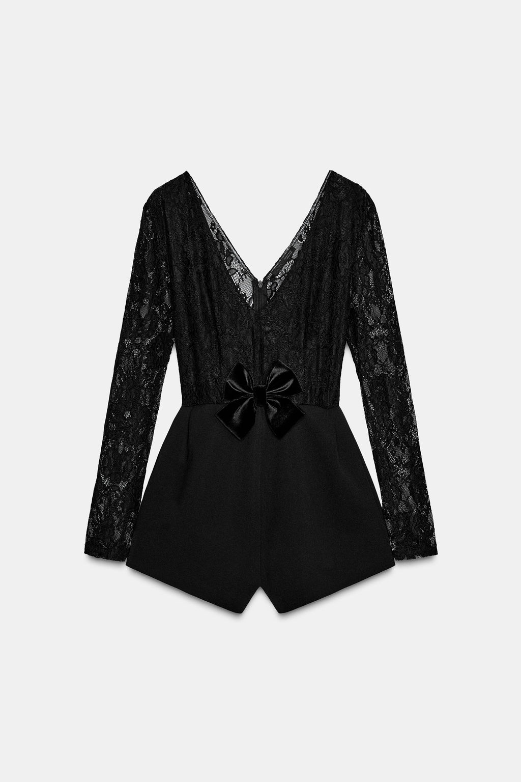 CONTRAST LACE PLAYSUIT - Zara фото 4
