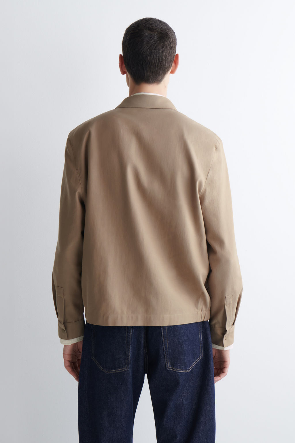 SOBRECAMISA DE ALGOD?N CON PANELES DE CONTRASTE - H&m фото 4
