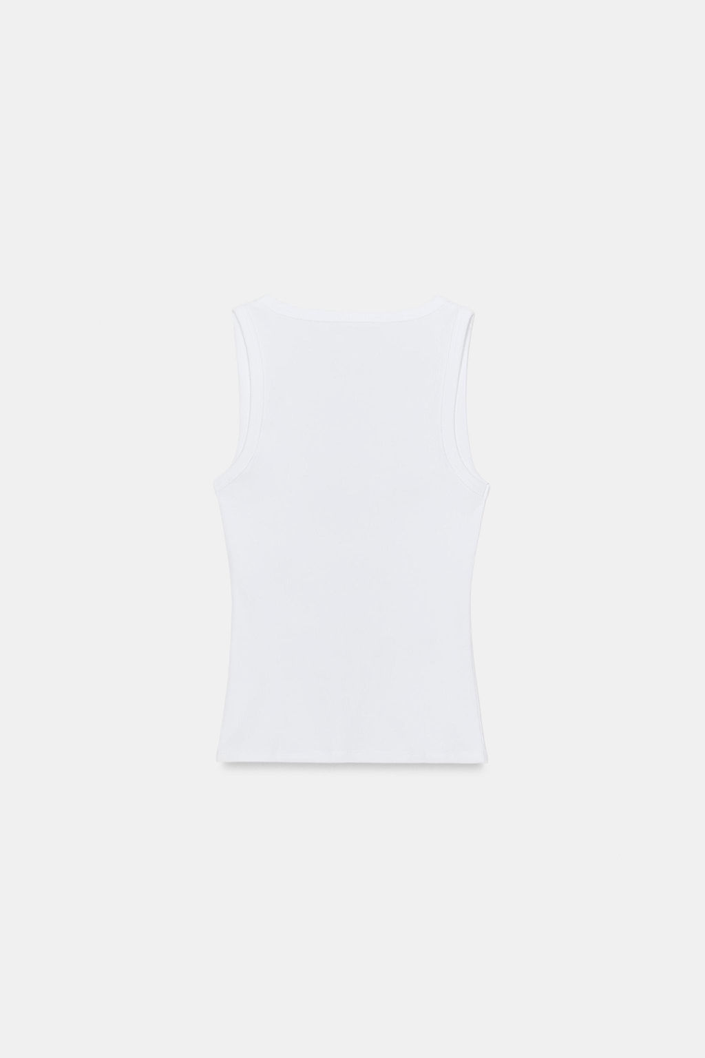 TOP RIB TEXTO / Blanco - Zara фото 3