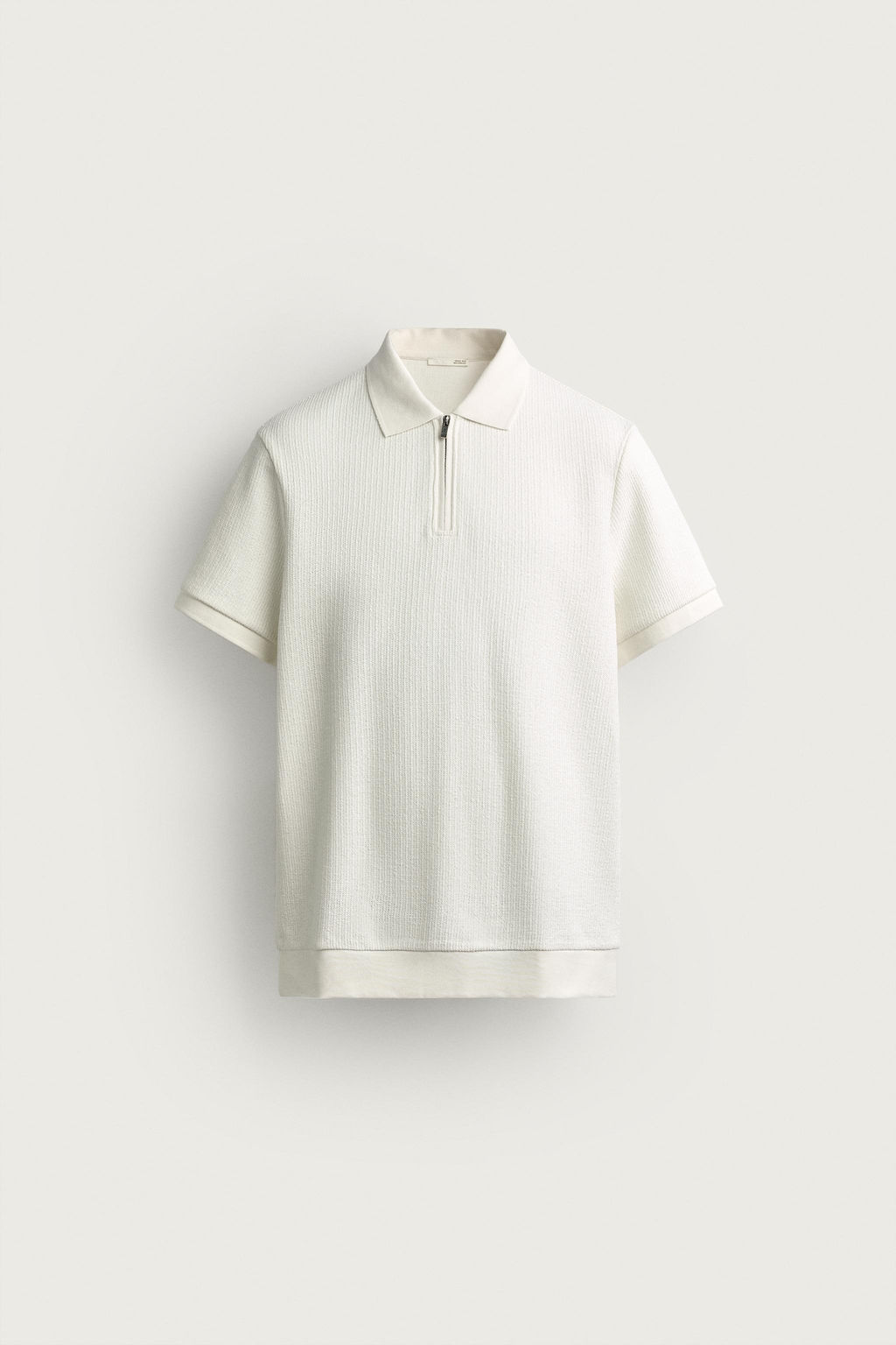 POLO REGULAR FIT CREMALLERA / Blanco roto - Zara фото 6