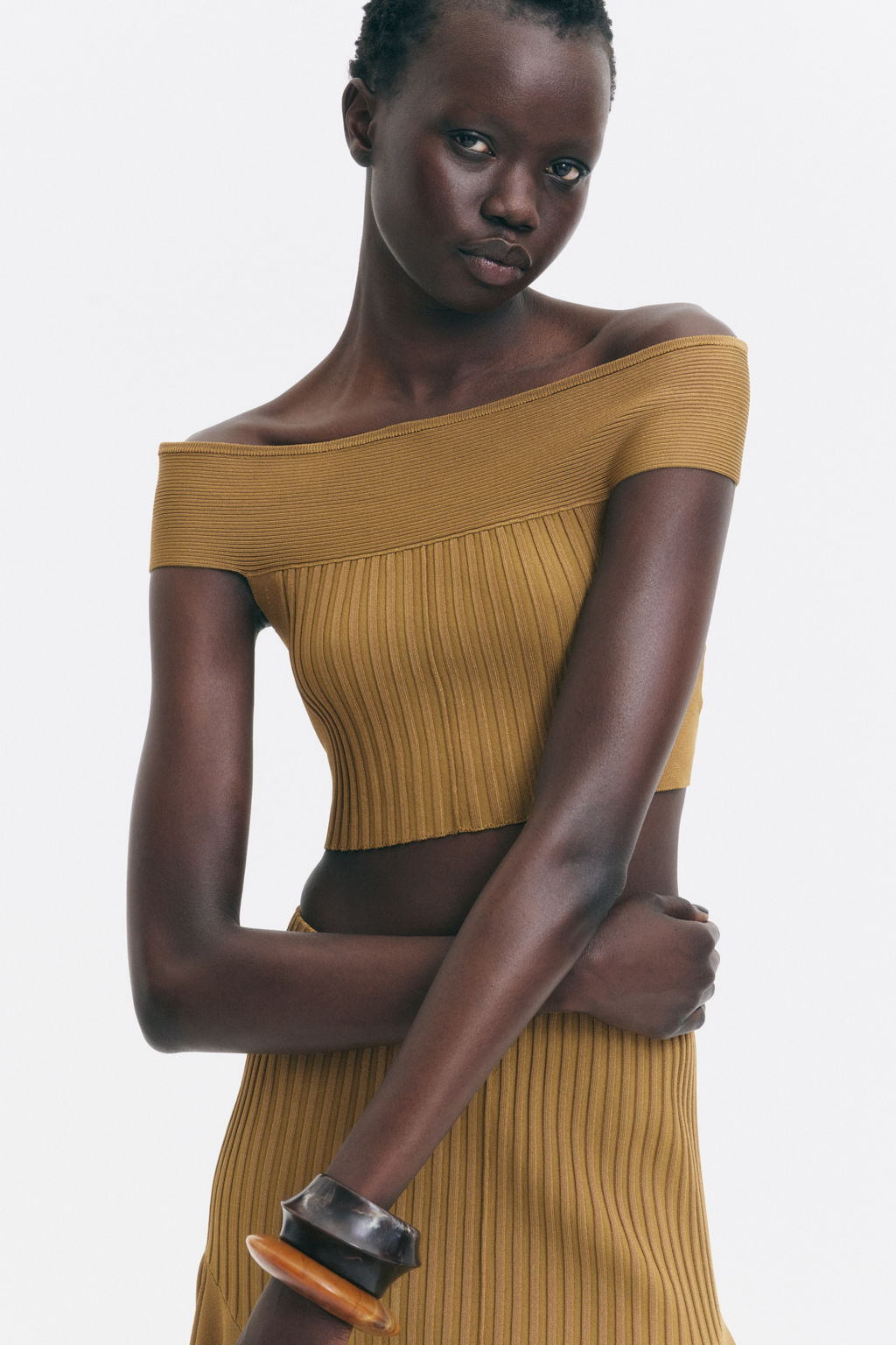 Crop top off-the-shoulder - H&m фото 2